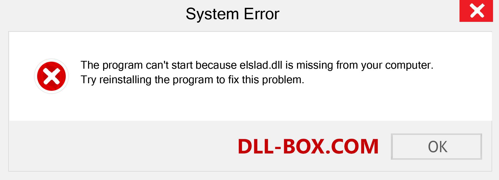  elslad.dll file is missing?. Download for Windows 7, 8, 10 - Fix  elslad dll Missing Error on Windows, photos, images